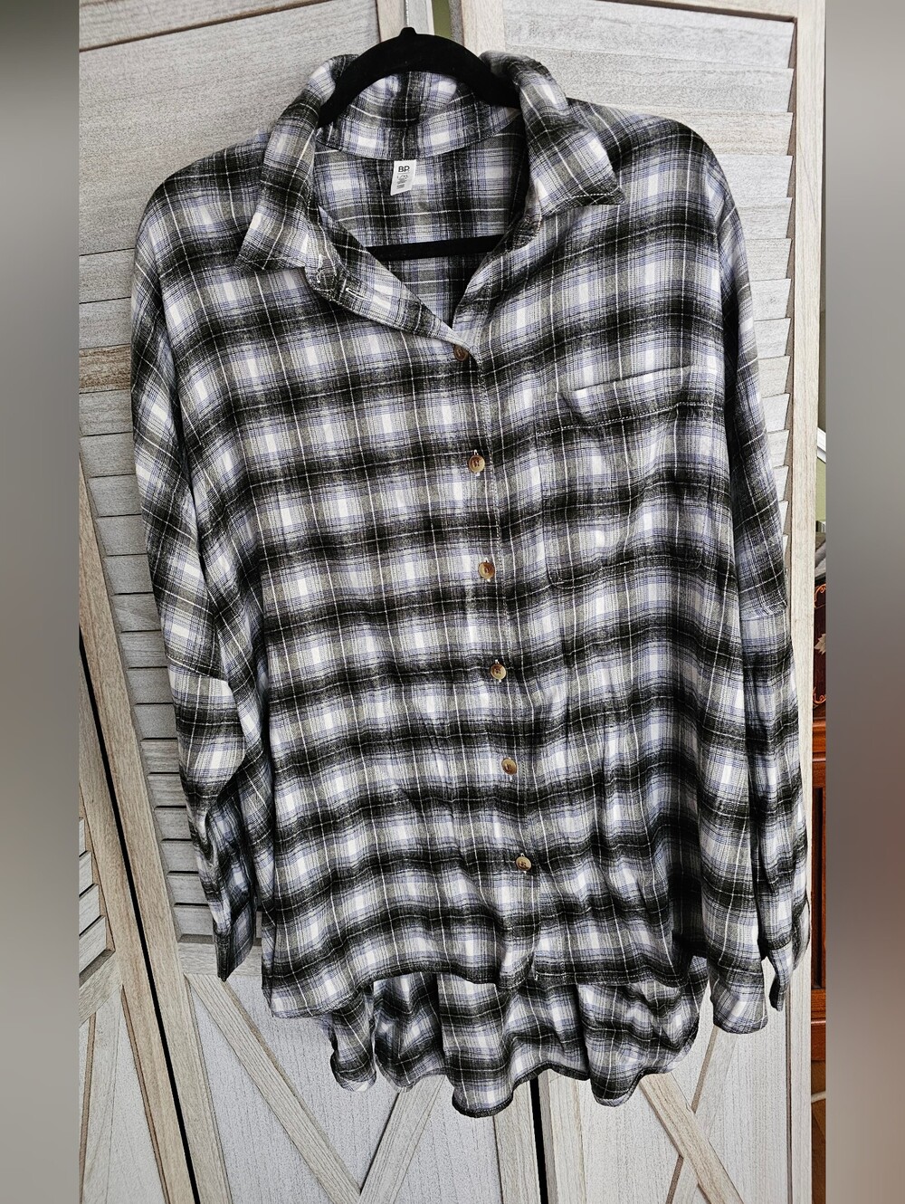 Nordstrom BP Gia Plaid Button-up Flannel